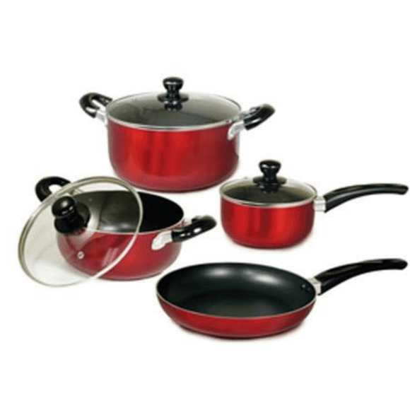 Better Chef 7-Piece Aluminum Non-Stick Cookware Set with Bakelite