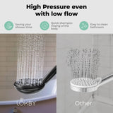 High Pressure 6 Settings Shower Head with Handheld   5'' Powerful