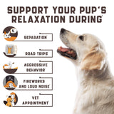 Calming Chews for Labrador Dogs with Valerian Root and Hemp Oil   Aid