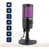 Emerson USB Gaming & Streaming Microphone with RGB Lighting with