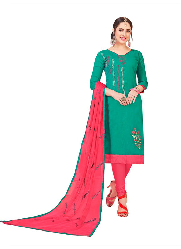 Generic Women's Slub Cotton Salwar Material