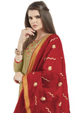 Generic Women's Slub Cotton Salwar Material