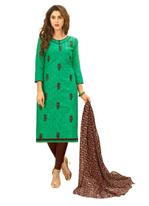 Generic Women's Cotton Jacquard Salwar Material