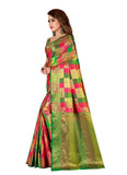 Generic Women's Sana Silk Saree with Blouse