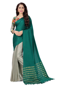 Generic Women's Handloom Cotton Soft Silk Saree