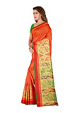 Generic Women's Poly Silk Saree with Blouse