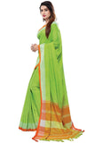 Generic Women's Blended Cotton Linen  Saree