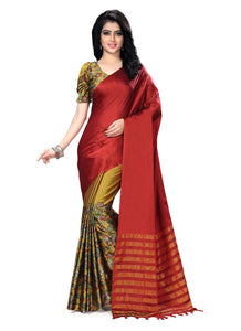 Generic Women's Handloom Cotton Soft Silk Saree