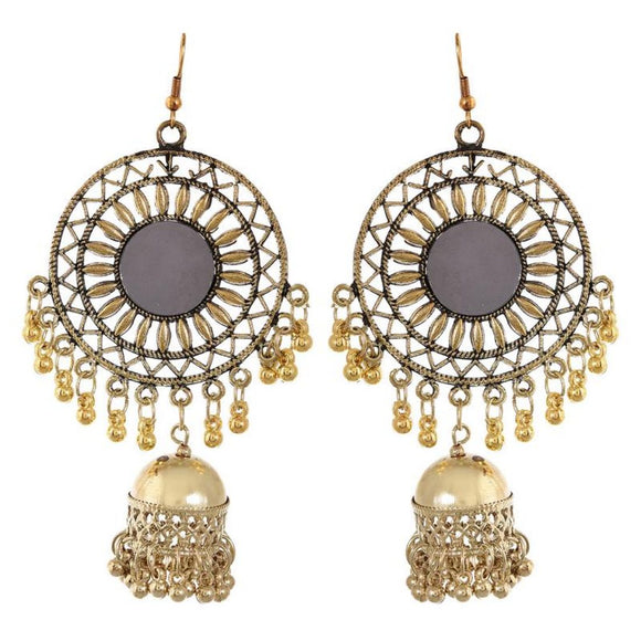 Generic Women's Brass Earrings (Golden, free Size)