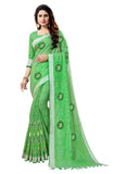 Generic Women's Blended Cotton Linen  Saree