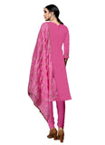 Generic Women's Cotton Salwar Material (Pink,