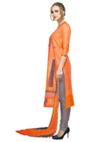 Generic Women's Cotton Salwar Material (Oranage,