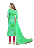 Generic Women's Cotton Salwar Material (Green,