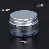 1pc 30 250ml Aluminum Cap Cosmetic Storage Tin Pot