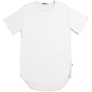 BASIC SCALLOP TEE- WHITE