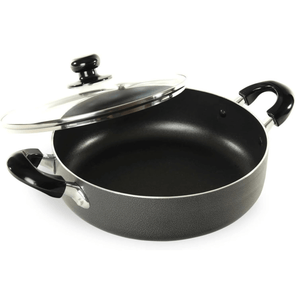 Better Chef 12" Aluminum Non-Stick Deep Fryer with Glass Lid