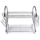 Better Chef 16" 2-Level Chrome-Plated S-Shaped Dish Rack