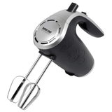 Better Chef 5-Speed 150W Hand Mixer with Silver Accents and Storage