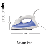 Proctor Silex Non-Stick Adjustable Steam Iron with Spray and