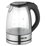 Better Chef 1500W 7-Cup Cordless Electric Borosilicate Glass Kettle