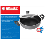 Better Chef 12" Aluminum Non-Stick Deep Fryer with Glass Lid