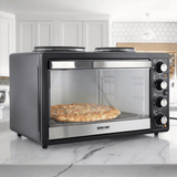 Better Chef Central XL Toaster Oven Broiler with Dual Element Solid