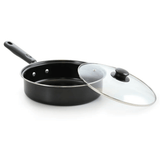 Better Chef 7-Piece Carbon Steel Cookware Set with Glass Lids