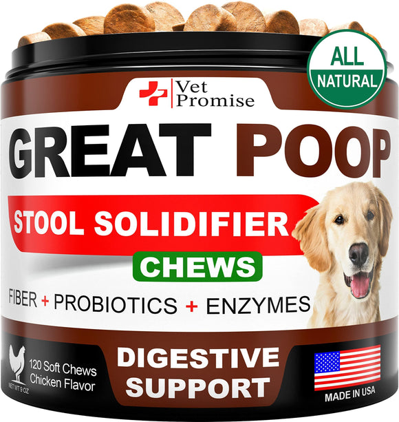 Great Poop Treats for Dogs   Gut Health Chews for Dogs   Made in USA