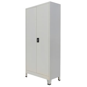 Office Cabinet 35.4"x15.7"x55.1" Steel Gray