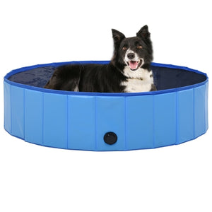 Foldable Dog Swimming Pool Red 31.5"x7.9" PVC