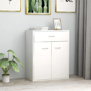 Sideboard White 23.6"x11.8"x29.5" Chipboard