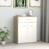 Sideboard White 23.6"x11.8"x29.5" Chipboard