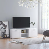 TV Cabinet White 47.2"x13.4"x14.6" Chipboard