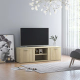 TV Cabinet White 47.2"x13.4"x14.6" Chipboard