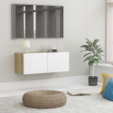 TV Cabinet White 31.5"x11.8"x11.8" Chipboard