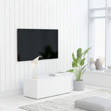 TV Cabinet White 31.5"x13.4"x11.8" Chipboard