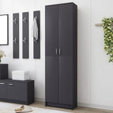 Hallway Wardrobe White 21.65"x9.84"x74.41" Chipboard