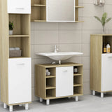 Bathroom Cabinet White 23.6"x12.6"x21.1" Chipboard