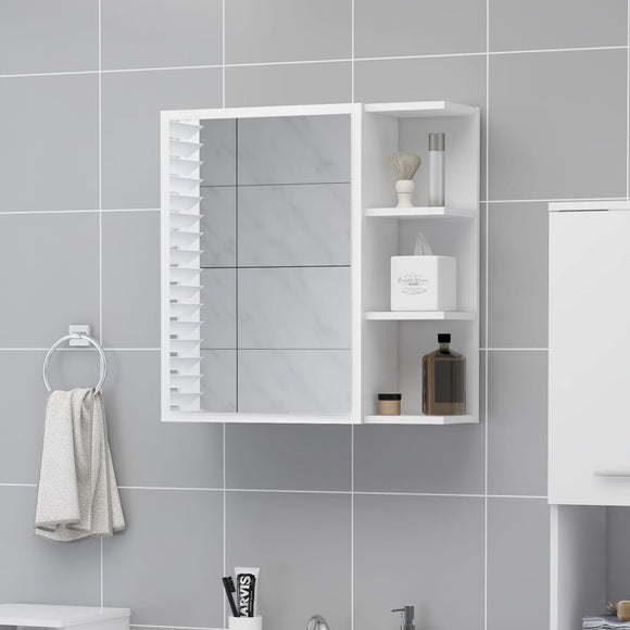 Bathroom Mirror Cabinet White 24.6