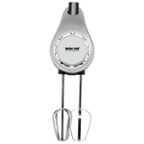 Better Chef 5-Speed 150W Hand Mixer with Silver Accents and Storage