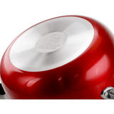 Better Chef 8-Quart Metallic Red Aluminum Dutch Oven with Glass Lid