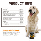 Calming Chews for Labrador Dogs with Valerian Root and Hemp Oil   Aid