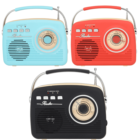 Supersonic Multi-Function Bluetooth Retro Speaker with Rechargeable