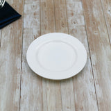 Professional Rolled Rim White Bread Plate 6" inch | 15 Cm