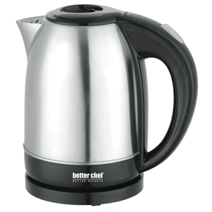 Better Chef 1.7L 7.2-Cup Stainless Steel Cordless Electric Kettle