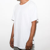 BASIC SCALLOP TEE- WHITE