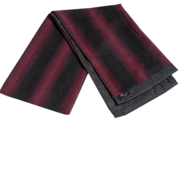 Black Red Check Mens Wool Scarf - Fashion neck scarf for winters