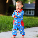 Automobile Cars Trucks Long Sleeve Baby/Toddler Boys Romper Toddler