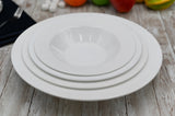 Professional Rolled Rim White Deep Plate 12" inch |32 Oz