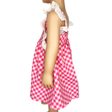 Girls Gingham Eyelet Ruffle Spring/Summer Party Easter Dress